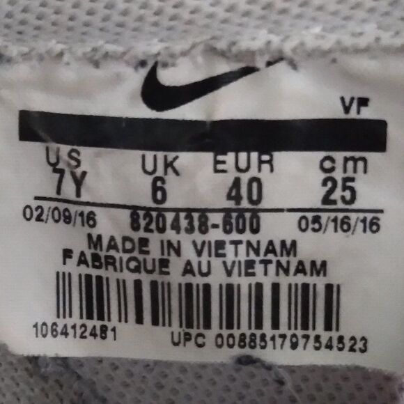 Nike Air Force 1 Lv8 GS Shoes Size 7y Red White 820438 600 - Picture 7 of 7